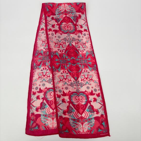 Lot of 6 Scarves, Zebra, Wool, Pink Floral, Warriors in Pink, Pashima, Palm Tree - Picture 4 of 8